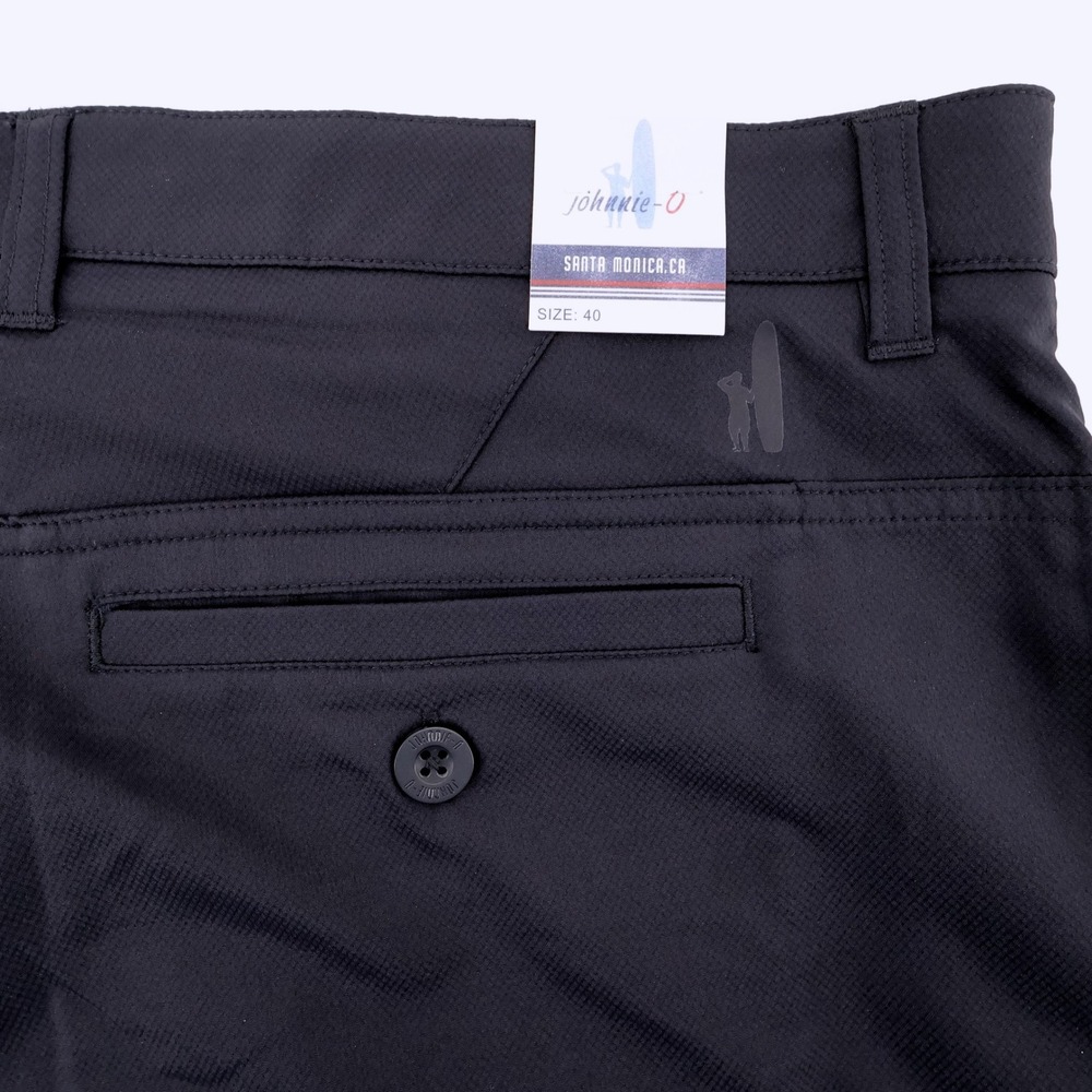 NEW Johnnie-O Mulligan Performance Golf Shorts Black Mens 40